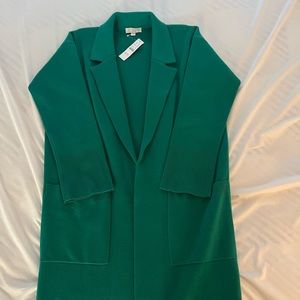 J.Crew Ella Open-Front Long Sweater Blazer